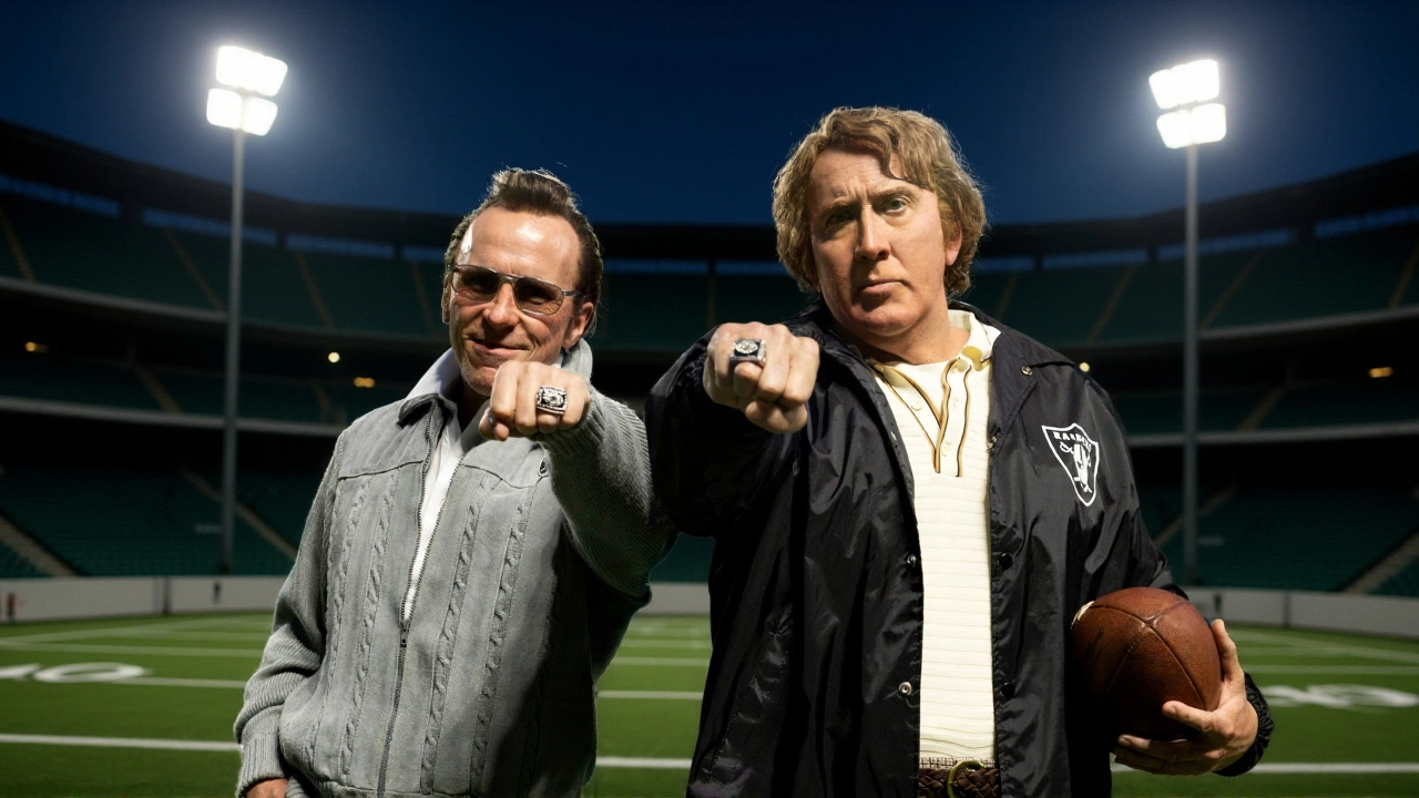 Nicolas Cage Unrecognizable as John Madden in Upcoming Biopic, Christian Bale as Al Davis
